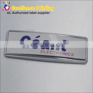 Customized Electronic Label Adhesive Logo Metal Craft Badge thumbnail-2