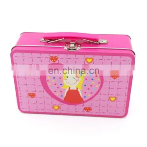Cartoon Tin Lunch Box 194*130*70mm With Lock and Key for Children thumbnail-6