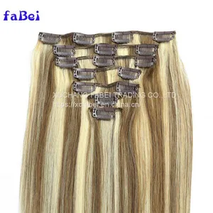 Free Sample for Black/white Women,clip in Hair Extension Clip,clip in Cheap Human Hair Extension Price thumbnail-1