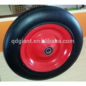 Steel Rim Powder Rubber Wheel Solid Tyre for Wheelbarrow thumbnail-1