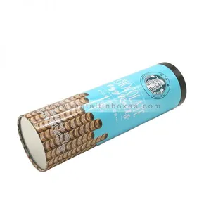 Round Metal Potato Chips Case With Plug Lid thumbnail-1