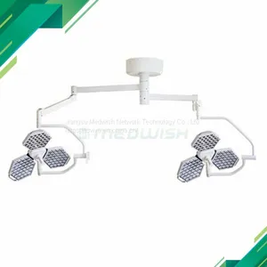 AG-LT014 Environment Friendly Ceiling Double Head Operation Illuminating Lamps Led Shadowless Surgical Light for Big Sale thumbnail-1