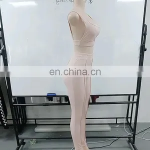 Amazon Best Sellers Women Fitness Yoga Suit Ladies Sportswear Yoga Top&Pants Women Fitness Clothing Set thumbnail-1