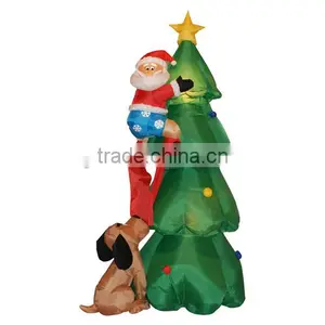 Lovely Design Oxford Cloth Inflatable Christmas Tree Decorative Toy With Led Lighting thumbnail-1