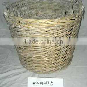 Natural Wicker Firewood Baskets Quality Good thumbnail-3