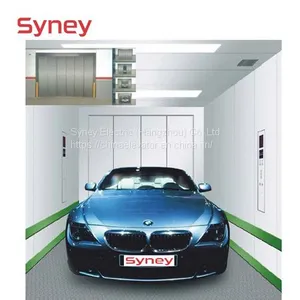China Supplier 3000kg 0.25m/s Safe Stainless Steel Goods Cargo Auto Car Lift Elevator for Automobile 4S Shop thumbnail-3