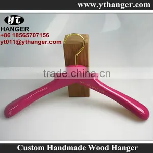 IMY-540 Red Wooden Custom Logo Hangers for Bulk thumbnail-1