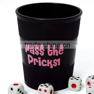 New Promotion Plastic pp Classical Leather Dice Cup thumbnail-6