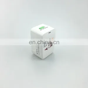 Wholesale One to Three Multi Outlet 3 Round Pin 1A/2A USB Conversion Plug Travel Adaptor thumbnail-2