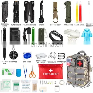 Hiking Hunting Disaster Camping Adventures Tactical Emergency Survival Gear Bag Outdoor Survival First Aid Kits thumbnail-3
