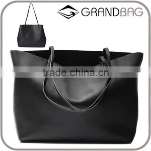 Vintage Simple Design Casual Genuine Leather Lady Shoulder Bag Hand Bag for Women thumbnail-1