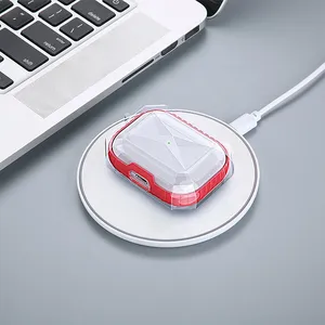 Factory Dropship Clear Cases for Airpods Pro 1 2 3 Earphone Headphone Shockproof Cover Hook Tpu Clear Case thumbnail-5