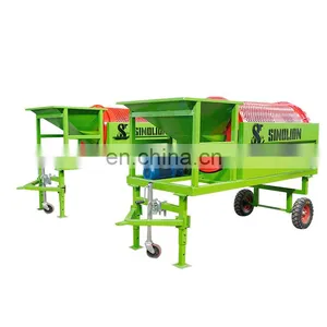 Stainless Steel Portable Mobile Trommel Screen Drum Sieve Machine Portable Mobile Trommel Screen thumbnail-1