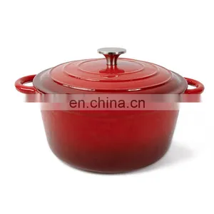 OEM Enamel Quality Kitchen Casserole Cast Iron Cookware Set thumbnail-1