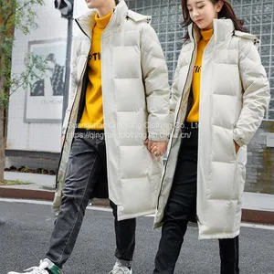 2023 Unisex Winter China Casual Custom Logo Design Fashion Stylish Big Long Puffer Cotton Custom Down Mens Jacket With Hood thumbnail-1