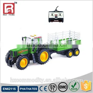 Farm Large Green Color Plastic rc Tractor Trucks With Tailer thumbnail-1