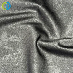 GRS 30D Satin 3D Printing 100%RPET Recycled Polyester Pongee Fabric for Down Jacket Lining thumbnail-1