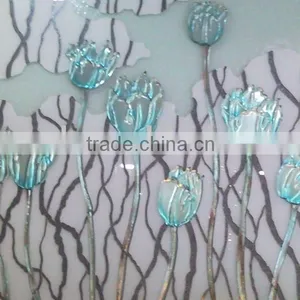 Crystal Deep Acid Etched Art Glass thumbnail-1