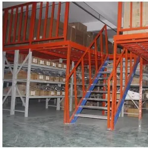 Industrial Metal Structural Floor Pallet Steel Platform Attic Storage Mezzanine Rack for Office thumbnail-4