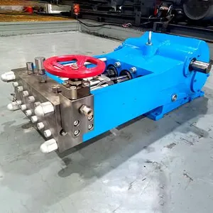 500bar to 1500bar Ultra High Pressure Water Jetting Pump High Quality Triplex Piston High Pressure Water Pump thumbnail-5