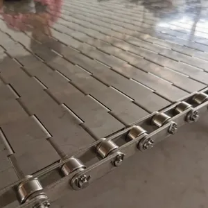 Stainless Steel Woven Perforated Plate Belt Staggered/straight Holes for Transport Drainage Corrosion Resistant Cutting/Welding thumbnail-5