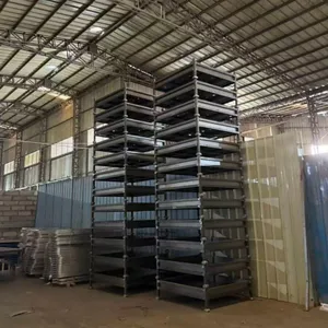Large Iron Frame Metal Parts Storage Workshop Box Turnover Box for Iron Scrap thumbnail-4