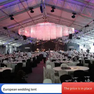 Rental of Large Tents, Construction of Aluminum Alloy Glass Marquees, Rental of Large Red Wedding Marquees thumbnail-4