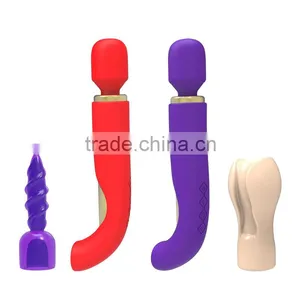 2016 Popular Waterproof Sex Product Erotic Magic Wand Massager av Vibrator for Women thumbnail-4