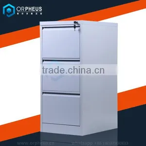 Office Furniture White Color Metal 3 Drawer Vertical Filing Cabinets thumbnail-1