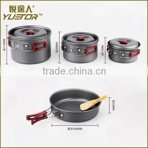 Portable Non-toxic and Odorless Outdoor Cookware Set for 3-5 Person for Camping Hiking thumbnail-2