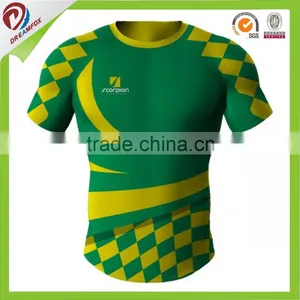 Blank Rugby League Football Jersey/Short Sleeve Rugby Jersey/Rugby Teamwear thumbnail-4