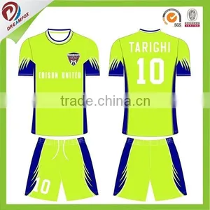 2015 New Style Custom Sublimation High Quality Black Green Soccer Jersey Wholesale thumbnail-4