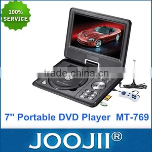 High Quality 7''Portable EVD DVD Player Price With TV/FM Function thumbnail-1