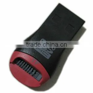 Red/ Black 2 in 1 USB TF Smart Card Reader thumbnail-2
