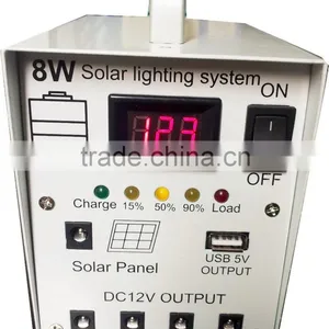 8w Led Mini Solar Light Kits for Africa thumbnail-1