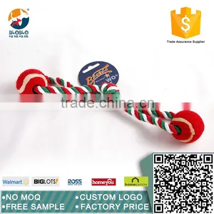 Eco-friendly Cotton Rope Toy With Red Ball Dog Chew Toy thumbnail-1
