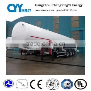 5-50m3 ASME TPED Cryogenic Liquid Semi-Trailer for Liquid Gases Food thumbnail-1