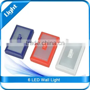 6 LED Outdoo Indoo Wall Light Super Bright White LED thumbnail-1