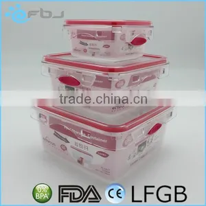 Set 3 Plastic Food Storage Containers thumbnail-1
