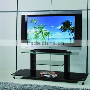 Simple Design Glass Metal TV Stand thumbnail-1
