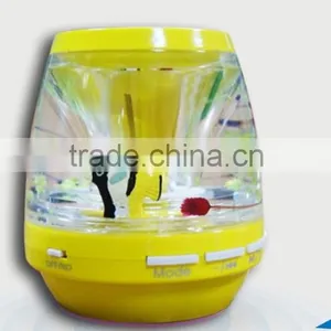 New Arrivel Built in Colorful LED Light Wireless 3.0 Bluetooth Liquid Speaker With Card Slot thumbnail-2