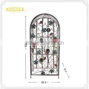 Decorative Rack Metal Wall Mounted Wine Bottle Holder thumbnail-3