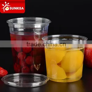 Vegetable Fruit Salad PET Plastic Cup With Lid Quality Choice thumbnail-4