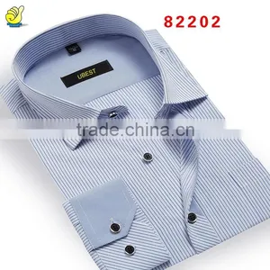 2015 Brand Fashion Casual Men Half Sleeve Shirts on thumbnail-1