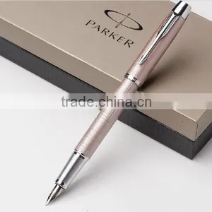 PK-08 Gold Color Paker Fountain Pen IM Series Champagne Silver thumbnail-1