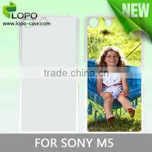 Sublimation Press 2D Transparent pc Mobile Phone Cover for Sony M5 thumbnail-1