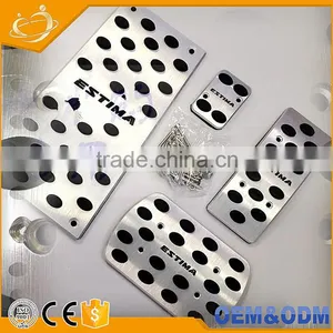 Foot Brake Pedal Cover Aluminium Alloy Accelerator Pedal Brake Pedal Rest Pedal Car Kits for Toyota ALPHARD VELLFIRE ESTIMA thumbnail-2