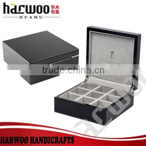 High Quality Wooden Compartments Tie Display Box thumbnail-1