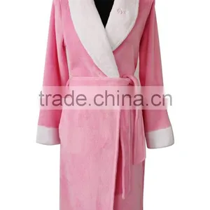 The Hot Products Wholesale Cheap Ladies Pink Bathrobe thumbnail-1