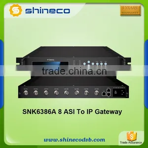 8 Channel ASI Input to IP Output Streamer, ASI IP Gateway thumbnail-1